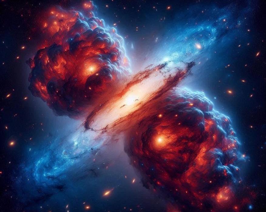 Космический диссонанс: почему темная материя обгоняет обычную материю при слиянии скоплений галактик? / Наука и космос / iXBT Live